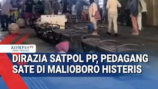 Dirazai Satpol PP, Pedagang Sate di Malioboro Histeris