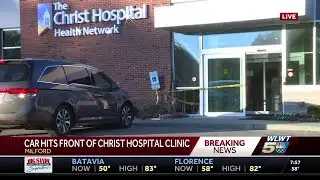Dispatch: No injuries reported after car slams into Milford clinic