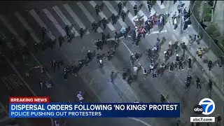 Dispersal orders issued hours after 