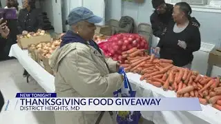 District Heights holds Thanksgiving food giveaway
