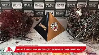 Divinópolis: Young man arrested for receiving stolen copper wires