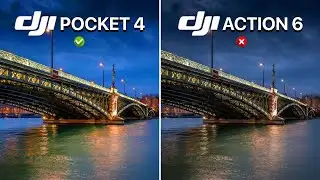 DJI Pocket 4 VS DJI Action 6 Camera Test Comparison 
