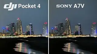 DJI Pocket 4 Vs Sony A7V Camera Test Comparison