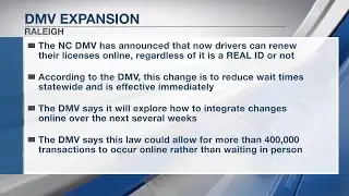DMV expands online license renewal to include non-REAL ID licenses