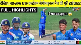 DO OR DIE SEMIFINAL 😱🔥 | India vs Afghanistan 2026 | Full Match Highlights 🇮🇳 #U19WorldCup2026 