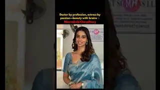 Doctor by profession, actress by passion—beauty with brains ✨