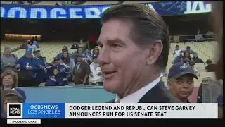 Dodger legend Steve Garvey announces plans to run for US Senate