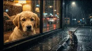 Dog Saves Dying Kitten in Storm! ⛈️🥺