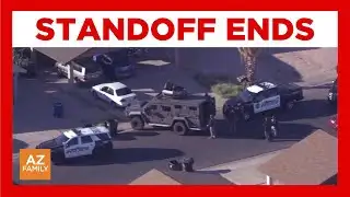 Domestic violence suspect in custody after standoff at Mesa home