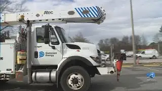 Dominion power crews getting in place