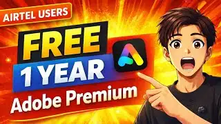 Don’t Miss This ! Airtel Giving ₹4000 Adobe Express premium Subscription FREE 😱 |