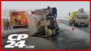 ‘Don’t rush’ | OPP responds to over 200 crashes today after snowfall