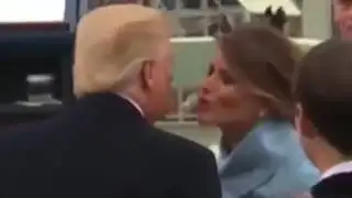Donald Trump OOPS! Embarrassing Missed Kiss at Inauguration 2017