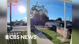 Doorbell camera captures massive home explosion in California