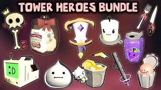DOORS : All New 11 Skins - Tower Heroes Bundle Showcase [ROBLOX]
