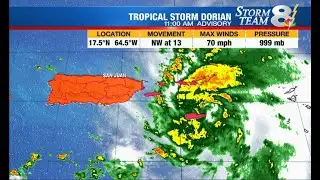 Dorian forecast to become a hurricane soon