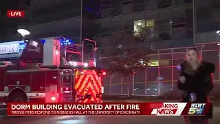 Dorm building evacuated after fire at University of Cincinnati