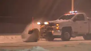 DOT crews still plowing as snow winds down