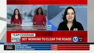 DOT crews work overnight clearing roads