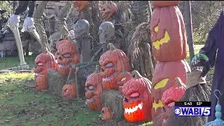 Dover-Foxcroft Halloween display draws folks to the area
