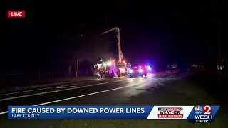 Downed power lines, 