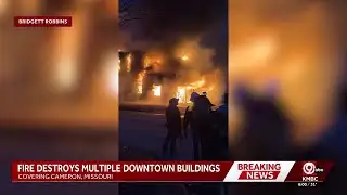 Downtown Cameron fire