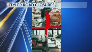 Downtown Tyler roads to close for improvement project