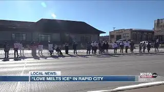 Dozens gather in Rapid City for ‘Love Melts Ice’ protest