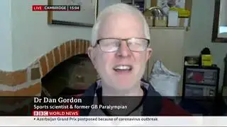 Dr Dan Gordon on BBC News - Coronavirus and the Olympics