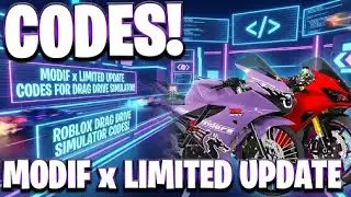 DRAG DRIVE SIMULATOR CODES | 🌟NEW! ALL MODIF x LIMITED UPDATE CODES FOR DRAG DRIVE SIMULATOR! ROBLOX