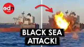 Dramatic Moment Ukrainian Naval Drones Hit Russian “Shadow Fleet” Tankers