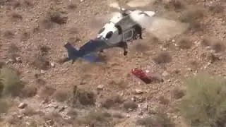 Dramatic video shows helicopter rescue