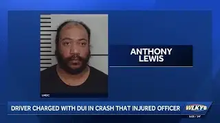 Driver charged with DUI in crash that injured LMPD officer