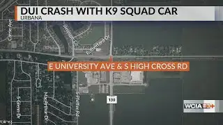 Driver cited for DUI after Urbana crash involving K9 squad car