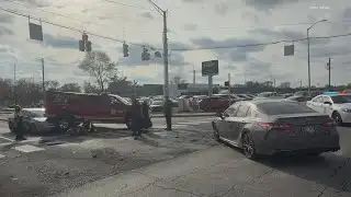 Driver crashes into IFD vehicle on Indy