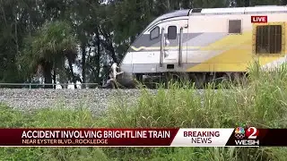 Driver killed after crashing into Brightline train in Brevard County, officials say