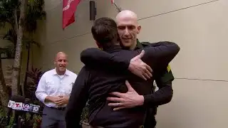 Driver pulled from burning car thanks rescuers