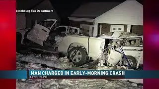 Driver Rescued and Charged After Lynchburg Rollover