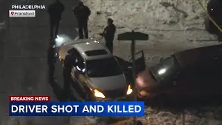 Driver shot dead in Philadelphia; 2 suspects seen approaching car