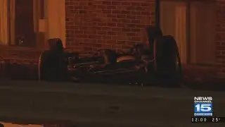 Driver walks away after rollover crash