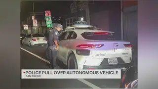 Driverless Waymo pulled over by San Bruno police