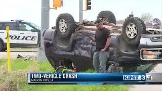Drivers cited after rollover crash