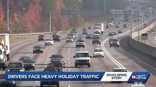 Drivers face heavy holiday traffic