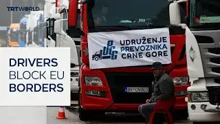 Drivers protest at key border crossings with EU
