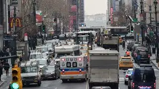 Drivers react to first weekday morning commute with congestion pricing