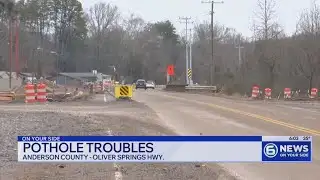 Drivers urged to use caution for potholes in Anderson County