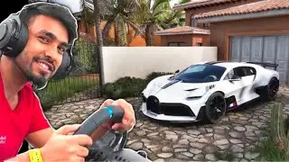 DRIVING BUGATTI DIVO WITH REAL STEERING WHEEL - TECHNO GAMERZ￼