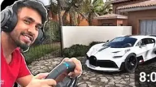 DRIVING BUGATTI DIVO WITH REAL STEERING WHEEL - TECHNO GAMERZ