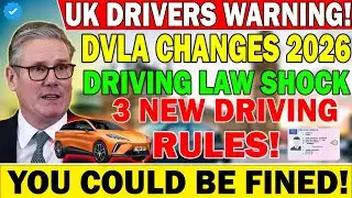 💥 Driving Law Shock: DVLA Confirms 3 Changes Every UK Driver Must Follow