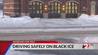Driving safely on black ice